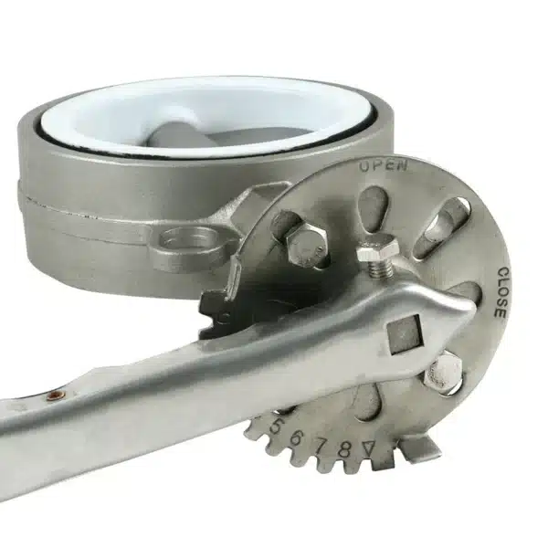Válvula de mariposa wafer con asiento de PTFE de acero inoxidable - Imagen 4