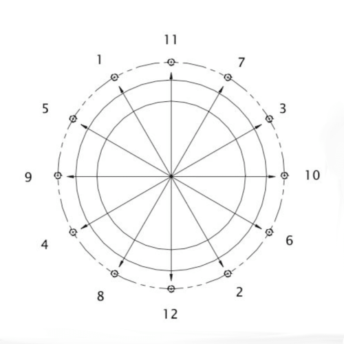 Flange-bolt-tightening-sequence
