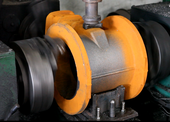 Gate valve body processing